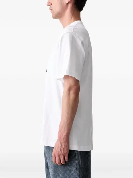 Tricou Daily Paper cu imagine alb