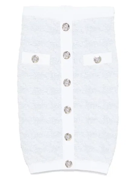 Fustă midi Balmain până la genunchi albastru