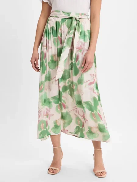 More & More spódnica midi Kobiety zielony|wielokolorowy wzorzysty 36 zielona