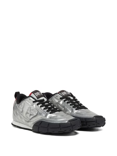 Sneakerși Diesel argintiu