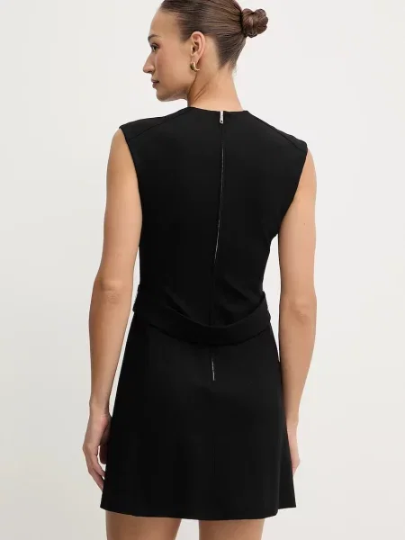 BOSS rochie mini drept negru