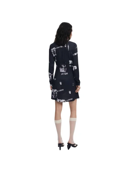 Desigual ruha NEWSCORTO mini harang alakú fekete