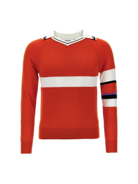 Sweter Wales Bonner wełniany czerwony