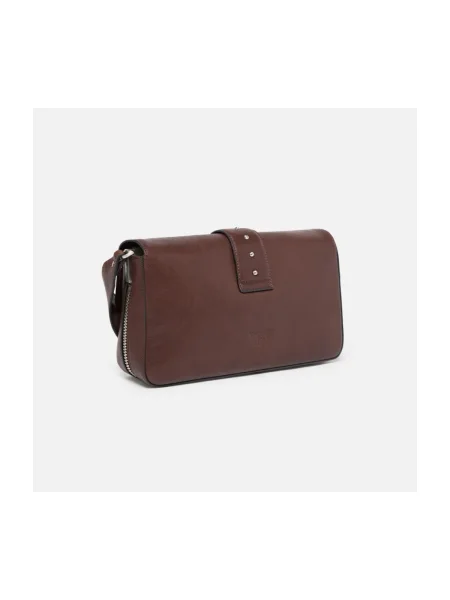 Geanta crossbody Pinko clasică maro