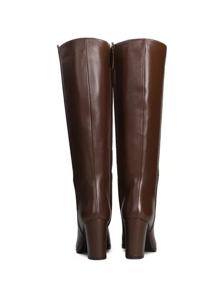 Botine Julie Dee din piele maro