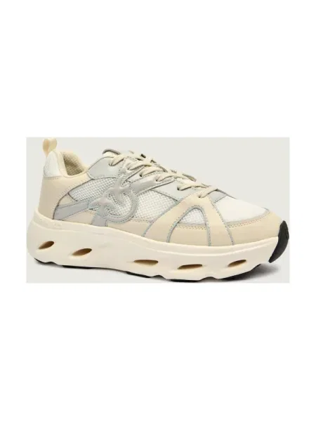 Pinko Sneakers PINK 06 cu adaos de piele roz
