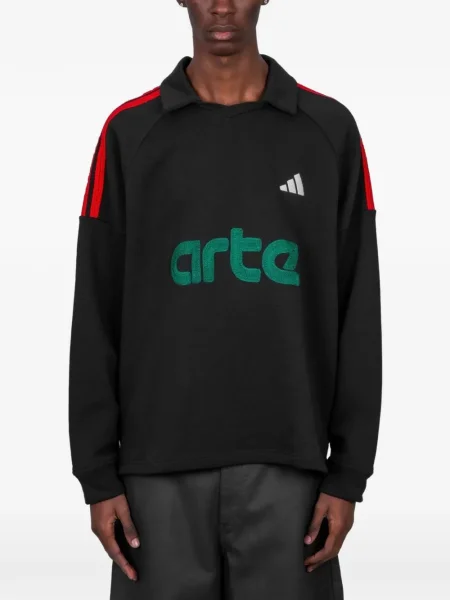 Tricou Adidas cu dungi din dantelă alb