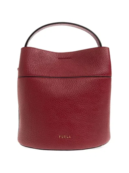 Geantă shopper Furla din piele roșu