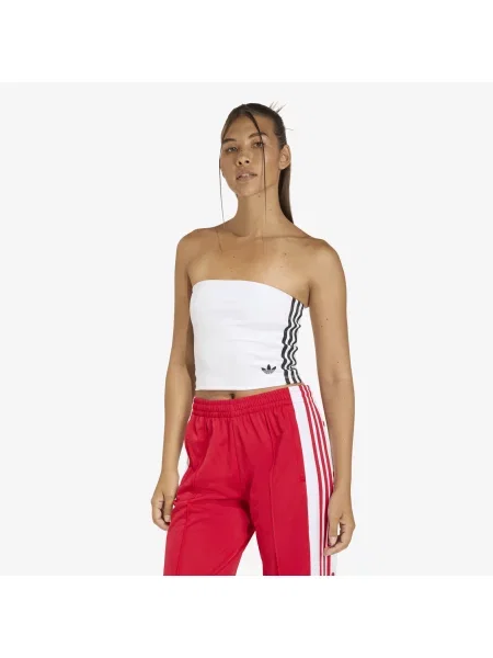 Adidas 3 Stripes Tube Top White/ Black M alb