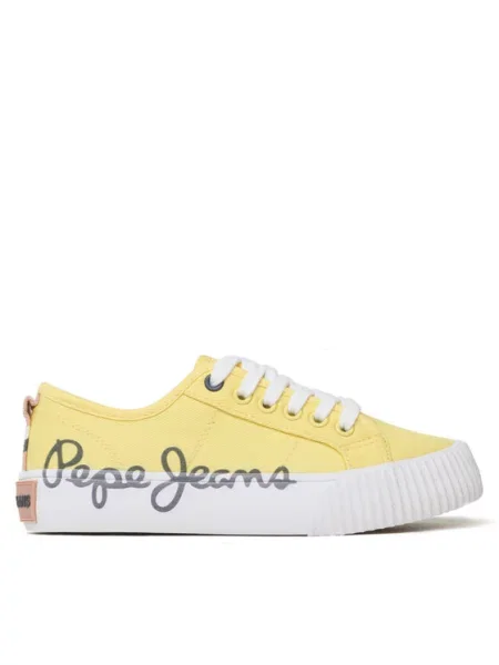 Pepe Jeans Tenis superge Ottis Log G rumena