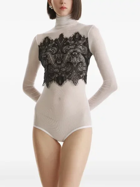 Body 2310 Studio din dantelă alb