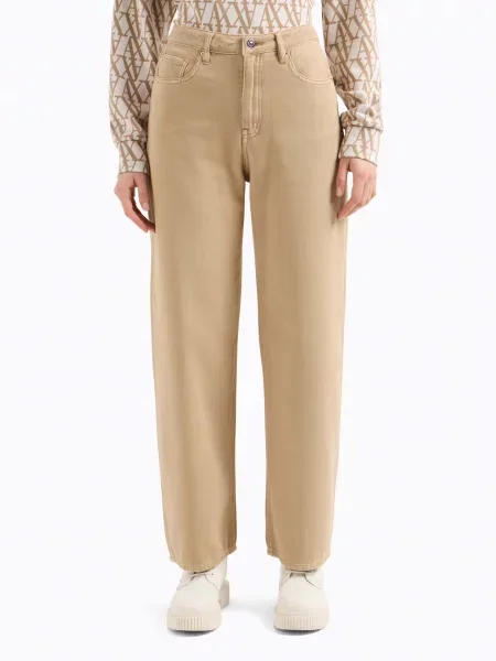 Бойфренди Armani Exchange бавовна/ліоцел бежевий