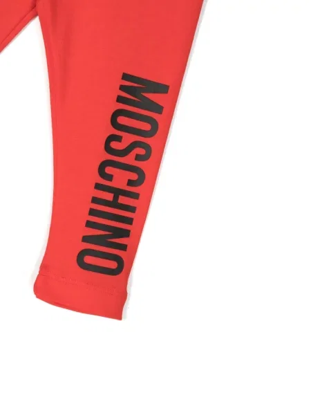 Legginsy dziecięce Moschino czerwone