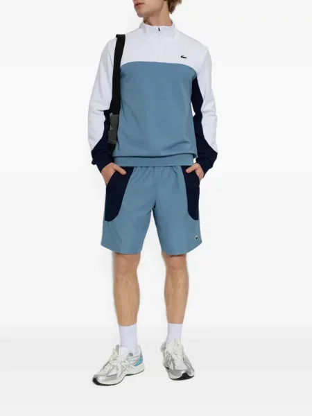 Hanorac cu fermoar Lacoste albastru