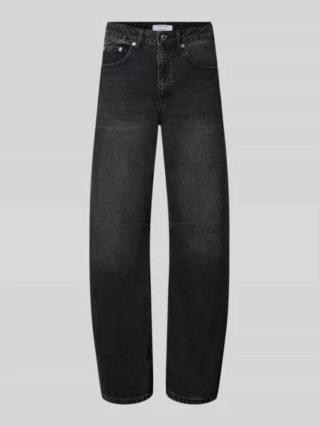 Jeansy o kroju straight fit z czystej bawełny Topshop