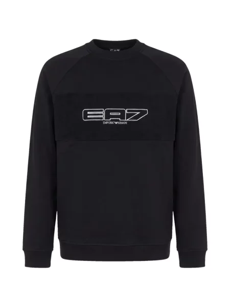 Hanorac Ea7 Emporio Armani cu imagine negru