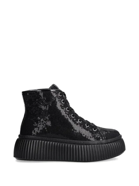 Sneakerși Karl Lagerfeld cu paiete negru