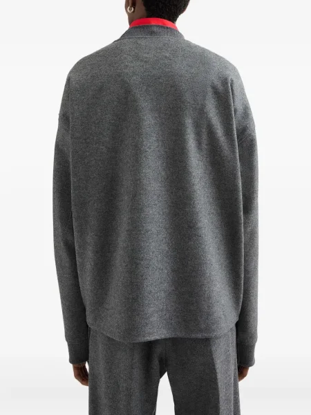 Pulover Jil Sander de lână gri