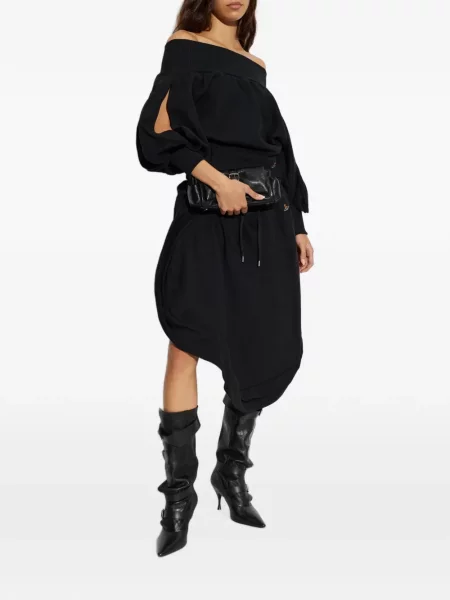 Топ Vivienne Westwood с отворени рамена черно