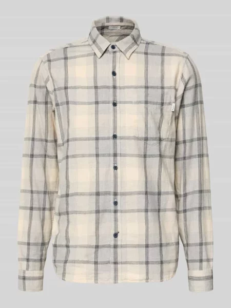 Koszula casualowa o kroju regular fit z czystej bawełny model ‘CLUE’ Pepe Jeans szara