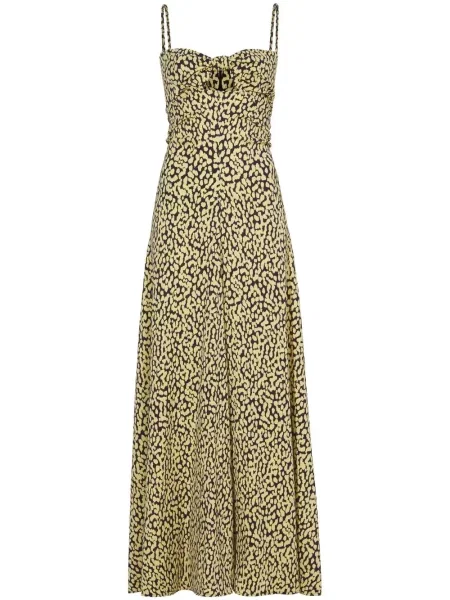 Rochie Proenza Schouler cu imagine cu model leopard de costum negru