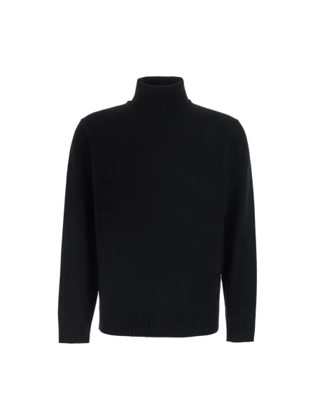Sweter z golfem Kangra wełniany czarny
