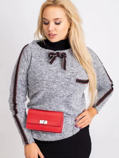 Bluza Fashionhunters siva