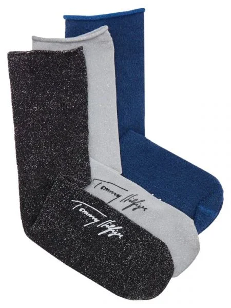 Tommy Hilfiger Șosete GLITTER GIFTING negru