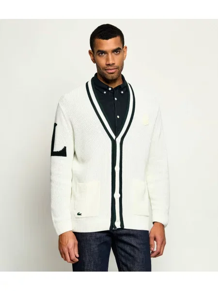 Lacoste Cardigan | Relaxed fit cu adaos de lână