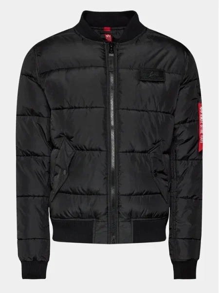 Pánska bunda Alpha Industries Puffer Bomber black čierna