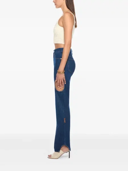 Top Off-white din material terry alb