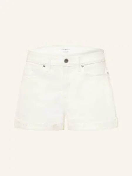 Good American Szorty Dżinsowe Good Girlfriend weiss białe