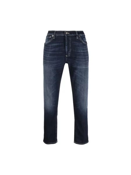Jeansy straight leg Dondup niebieskie