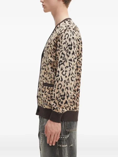 Cardigan Wacko Maria cu imagine cu model leopard