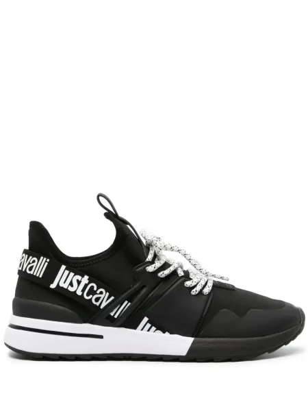 Sneakerși Just Cavalli plasă chunky negru