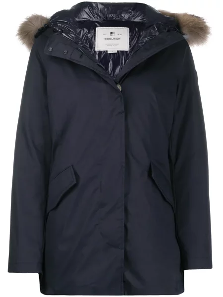 Parka Woolrich ocieplana niebieska