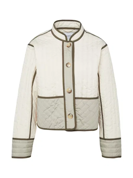 COMMA Geacă de primăvară-toamnă crem / oliv / deschis verde