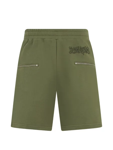 Pantaloni scurți Moschino cu autograf verde