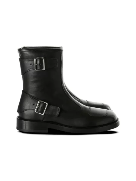 Buty do kostki Ann Demeulemeester skórzane czarne