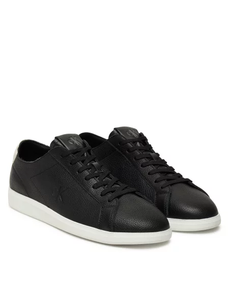 Αθλητικά Calvin Klein Jeans Low Profile Cupsole Tmb Lth μαύρο