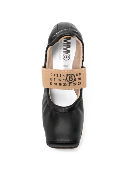 Balerinki dziecięce Mm6 Maison Margiela czarne