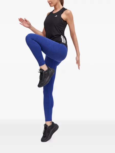 Бягане тениска Adidas на райета с качулка виолетово