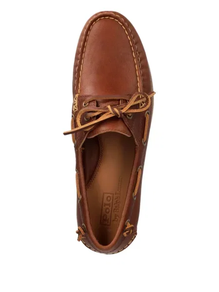 Kožené kalhoty Polo Ralph Lauren modré