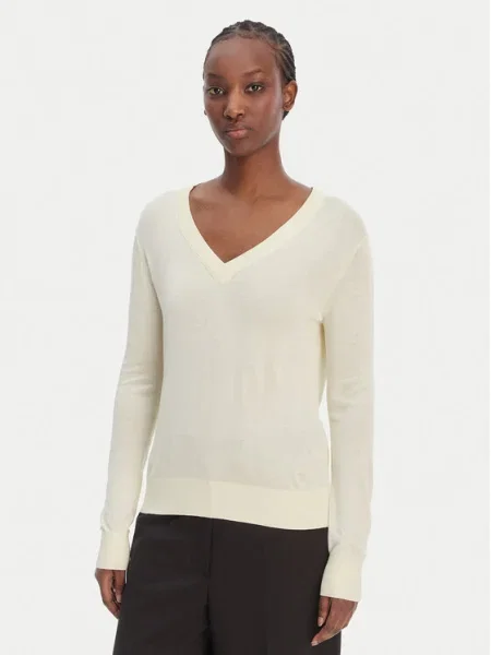 Calvin Klein Pulover lână alb