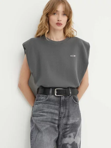 Bombažen top K+LUSHA siva