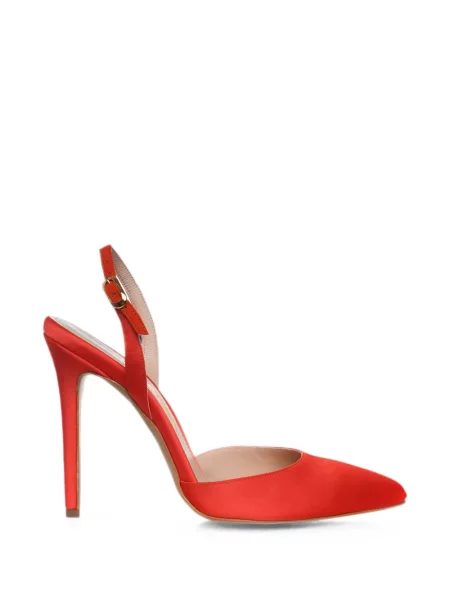 Pantofi cu toc Ginissima slingback roșu