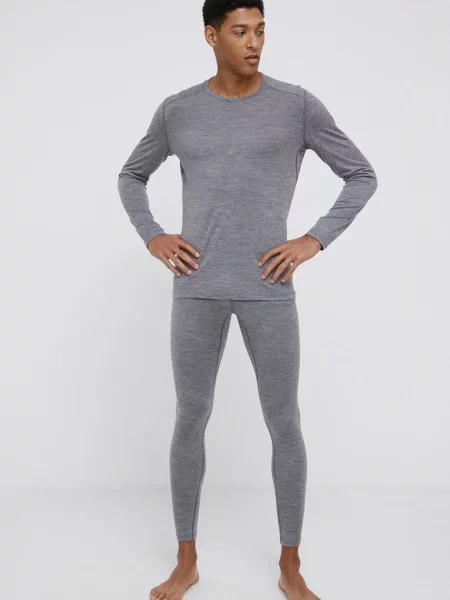 Шерстяное термобелье Icebreaker серое