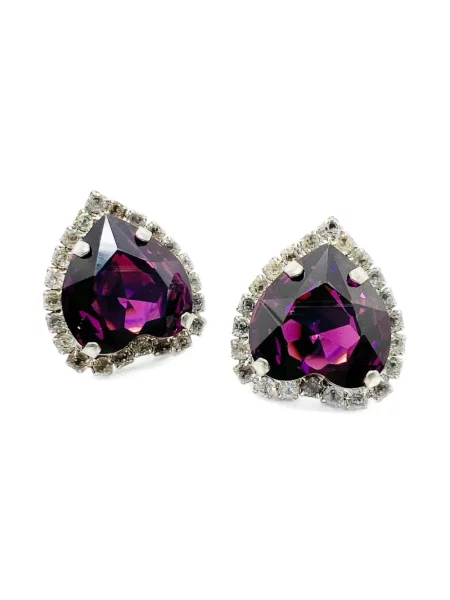 Σκουλαρίκια Jennifer Gibson Jewellery με μοτίβο καρδιά ασημί