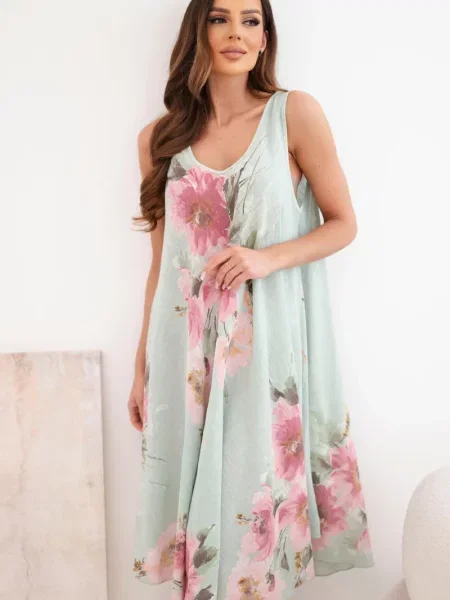 Rochie Kesi Włoski cu decolteu în V