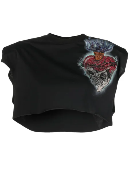 Cropp tricou Philipp Plein negru